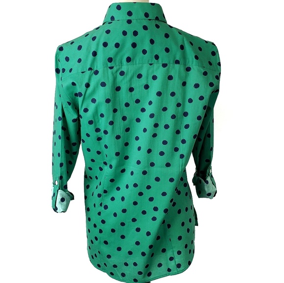 NWOT ORVIS Wrinkle Resistant Polka Dot Shirt - Picture 3 of 6